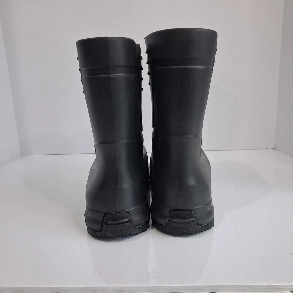 ACE Work Boots Black Rubber Waterproof Slip Resistant Utility Boots W8 M6